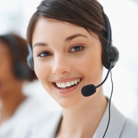 Don't use website photos featuring that ubiquitous stock photo lady who does not work for your business.