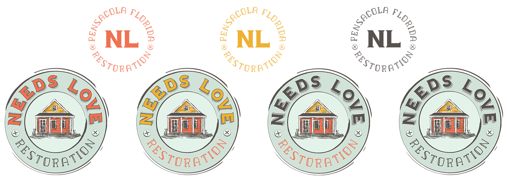 Needs Love Restoration Logo Variations
