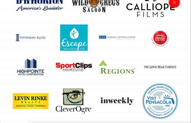 Gallery Night Pensacola Sponsor Logos