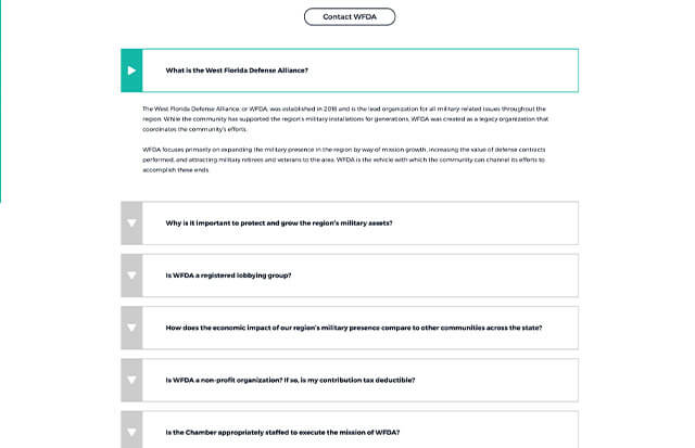 Answers to frequently asked questions on the WFDA website