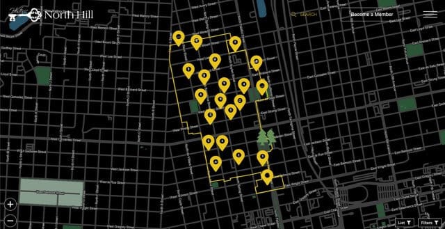 North Hill Preservation Association custom map