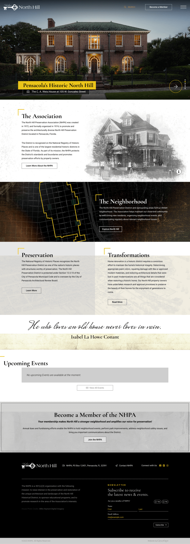 North Hill Preservation Association desktop